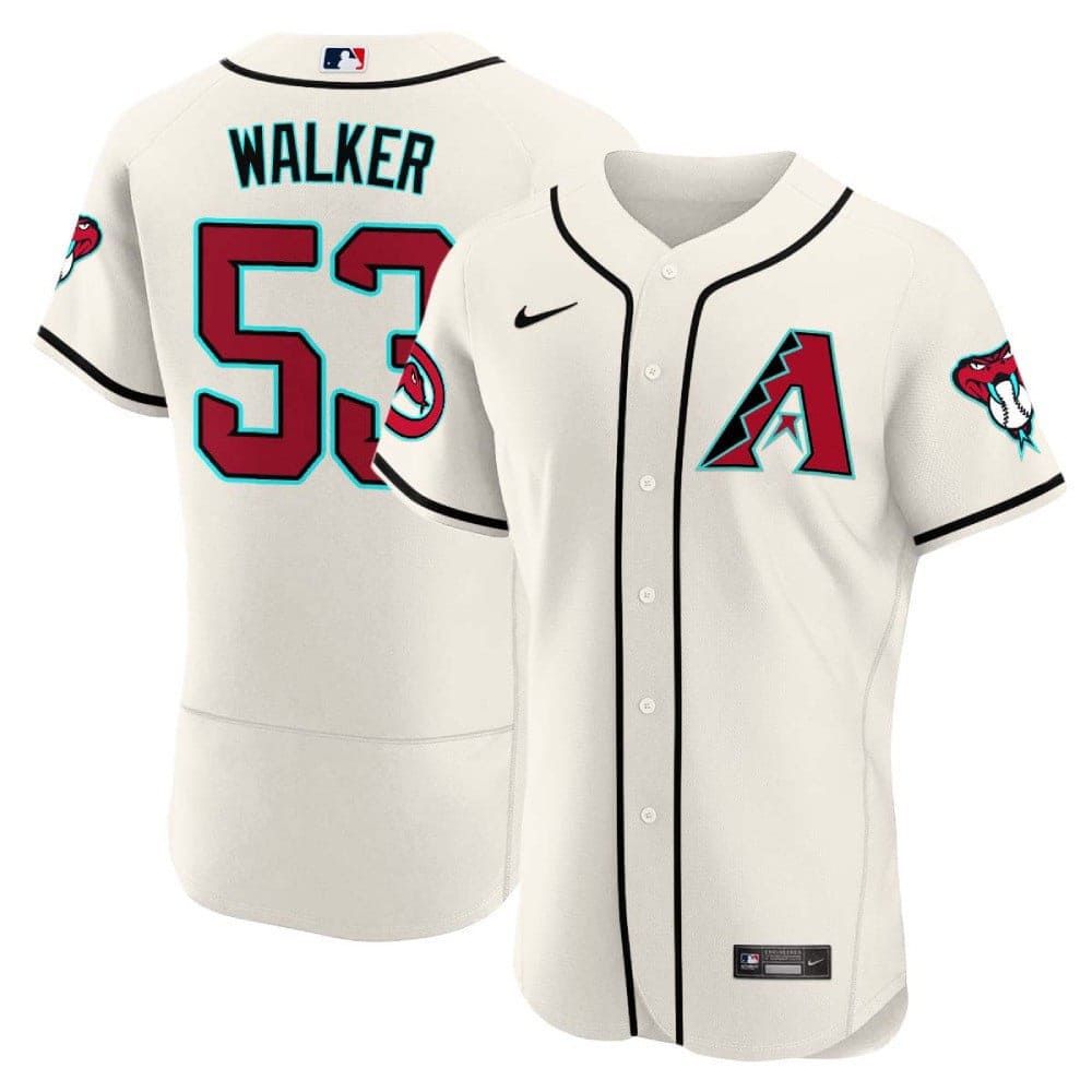 Men Arizona Diamondback #53 Walker Cream 2024 Nike Flex Base MLB Jersey->arizona diamondback->MLB Jersey